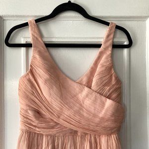 Pink bridesmaid wedding dress